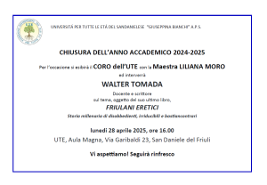 CHIUSURA ANNO ACCADEMICO 2024-2025