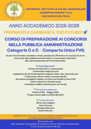 CORSO DI PREPARAZIONE AI CONCORSI NELLA PUBBLICA AMMINISTRAZIONE