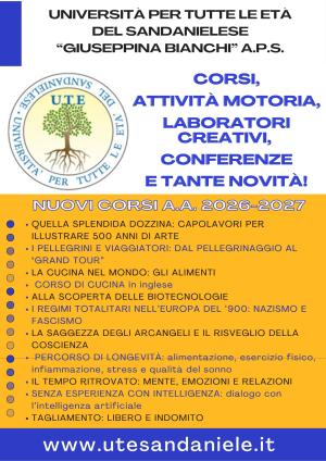 NUOVI CORSI DELL' ANNO ACCADEMICO 2026-2027